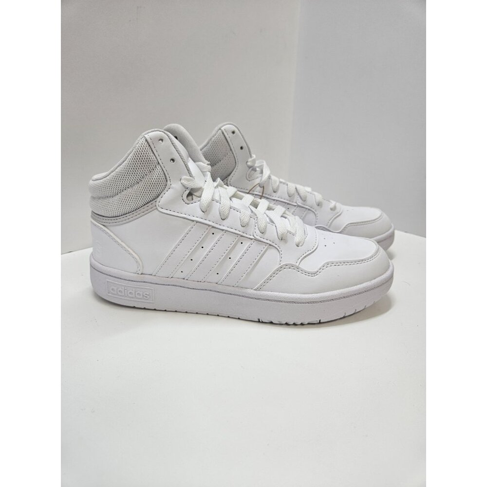 Adidas Hoops Mid 3.0 Women's‎ Athletic Basketball Shoe (White- Gray) Size 7 New